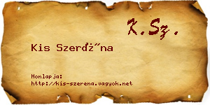 Kis Szeréna névjegykártya